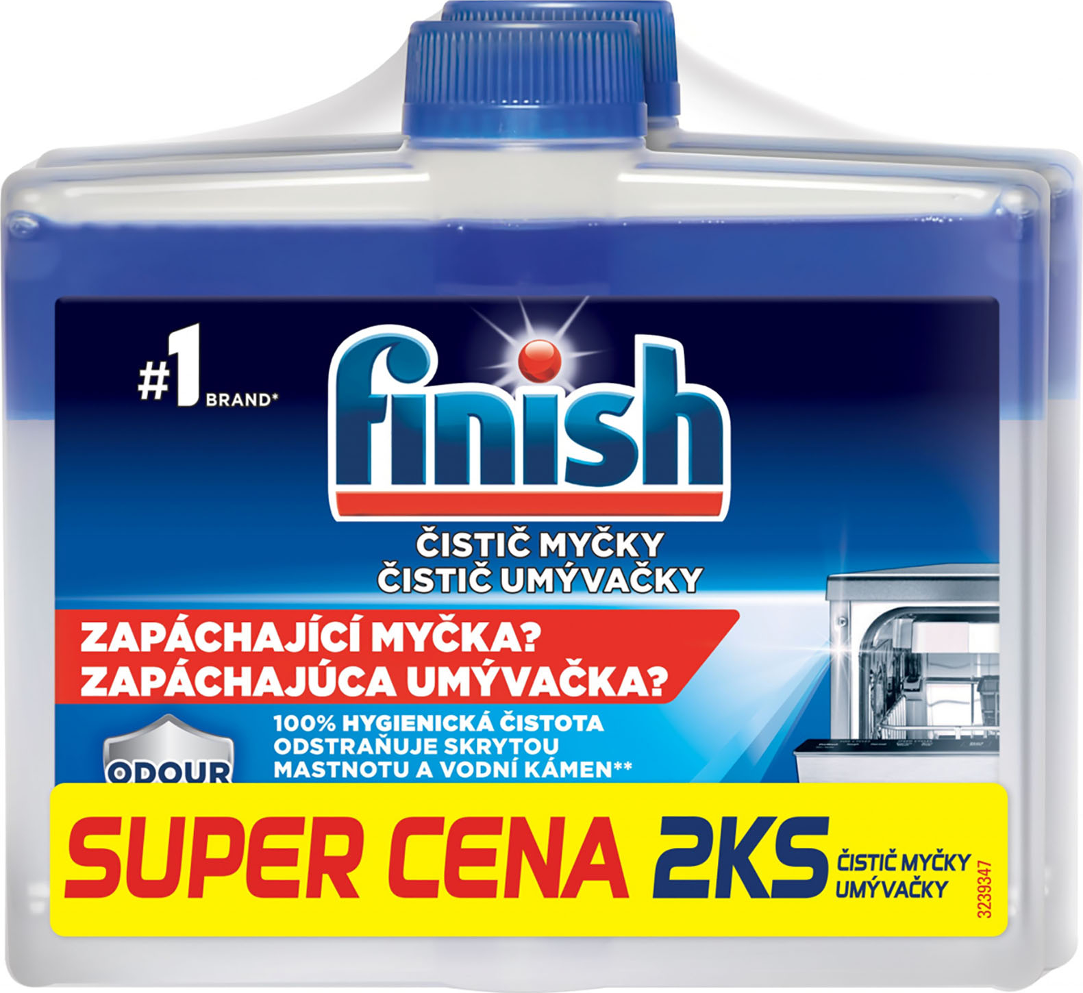 Finish čistič myčky 250ml Regular 2× 250 ml