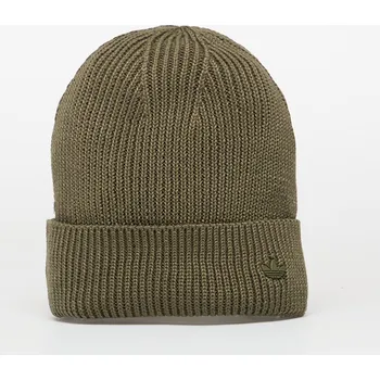 Čepice Čepice adidas Everyday Icons Beanie With Tonal Metal Trefoil Olive Strata S