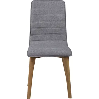 Jídelní židle Rowico Čalouněné jídelní židle, dub, Gracy Barva: světlé šedá; Přírodní
