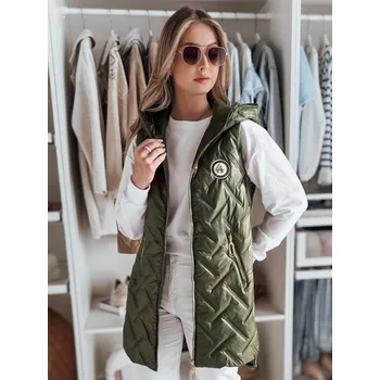 Dámská přechodná pikovaná vesta GRANDI DStreet černá | bílá | kaki | zelená | vícebarevná 3251844