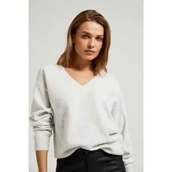 Kšiltovka Marisse Women's Sweater Z-Sw-4513 Off White Mel Moodo černá | bílá | šedá 3224248