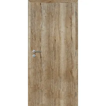 Interiérové dveře DOORNITE Dveře falcové CPL, dub halifax, plné, dozický zámek Šířka: 80, Orientace: pravá, Výplň: děrovaná dřevoříska