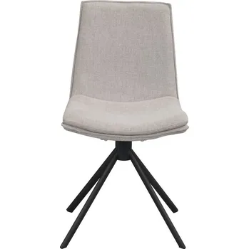 Jídelní židle Rowico Jídelní židle, čalouněná, kovová, otočná, Lowell Barva: Šedá