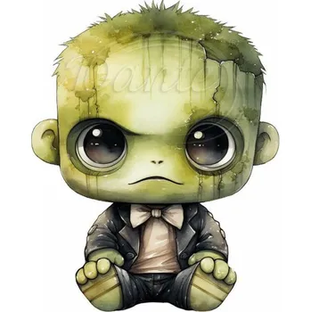 Textilní nažehlovací páska Dante Nažehlovačka Frankenstein - 11 x 12 cm