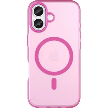 Matný průsvitný kryt s MagSafe pro iPhone 17 - růžový