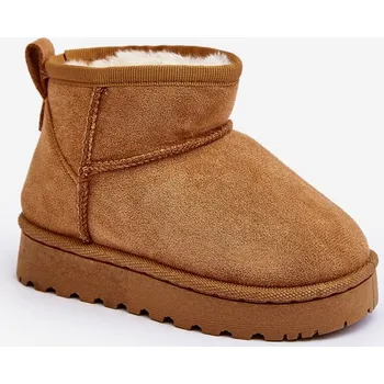Dívčí zimní obuv Dětské zimní boty Kesi Boto hnědá 2512825