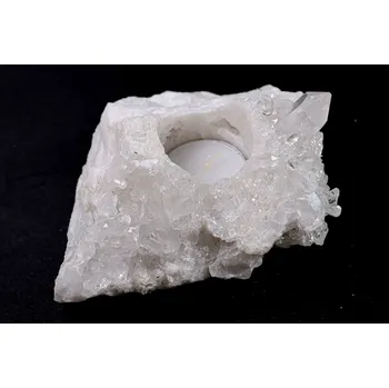 Svícen Magieprirody.cz Křišťál svícen 0.740 kg - svícen na svíčku přírodní #K1552