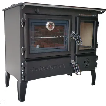 Krbová kamna CALISKAN Sporák na tuhá paliva GURMET L - černý