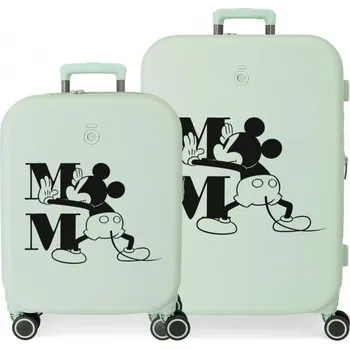 Sada luxusních ABS cestovních kufrů MICKEY MOUSE Happines Verde, 70cm/55cm, 3669524
