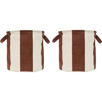 Úložný box OYOY, Úložné koše Kara M, hnědo-béžové, 2 ks - Formadore