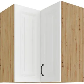 Kuchyňská skříňka Horní skříňka rohová, 60 x 60 GN-72 2F 90° STILO dub artisan/ bílé MDF