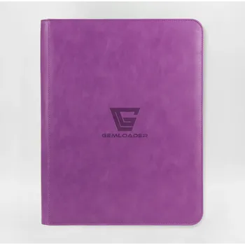 Obal pro sběratelský předmět Premium Album na toploadery 216 ks se zipem, fialové