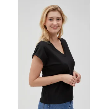 Marisse Women's T-Shirt L-Ts-4621 Black Marisse černá | modrá 3271447
