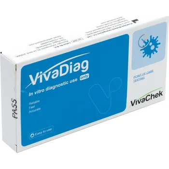 Diagnostický test VivaDiag 3v1 - Trávicí soustava - C. difficile toxinů A/B a GDH - test – 1 ks
