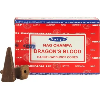 Vonná tyčinka Satya Dragon's Blood backflow indické vonné františky 10 ks