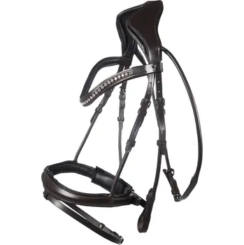 Lauria Garrelli Uzdečka Arezzo Lauria Garrelli, tmavě hnědá PONY