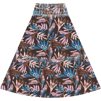 Dámská sukně Dámská sukně s barevnými listy Marisse modrá | hnědá | světle modrá | krémová | tmavě červená | růžová | vícebarevná 2252113