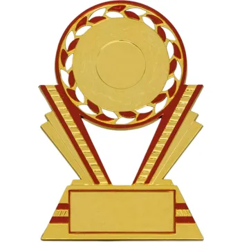 Účastnická cena, výška 13 cm, zlatá/červená