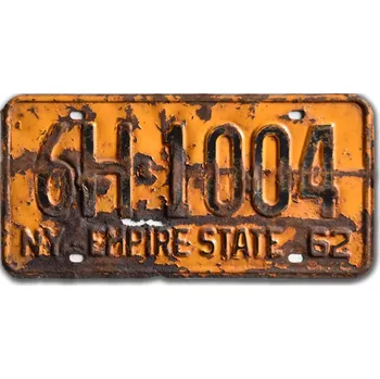 Plechová cedule Americká SPZ New York 1963 Empire State 6H.1004