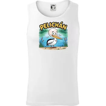 Pánská móda Pelichán - Tílko pánské Core - XL ( Bílá )