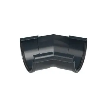 okap Plastové OKAPY P008 - Roh vnitřní 135 stupňů - 110 (250) - Grafitová - LW135