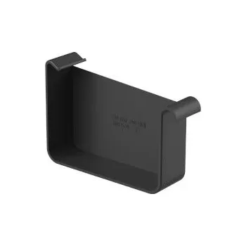 okap Čelo žlabu pravé HRANATÉ 125mm grafitové