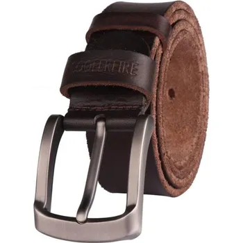 Opasek Pánský kožený pásek L281 tmavě hnědá 115 cm