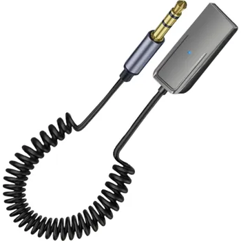 Bezdrátový Bluetooth 5.5 audio přijímač USB na 3,5mm AUX jack adaptér do auta Handsfree sada s mikrofonem Univerzální stereo BT vysílač