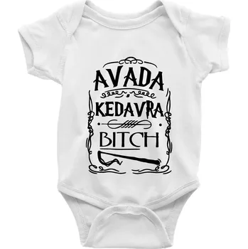 Kojenecký body Harry - Avada Kedavra - Body kojenecké s krátkým rukávem - Krátký r. 3-6 měs ( Bílá )