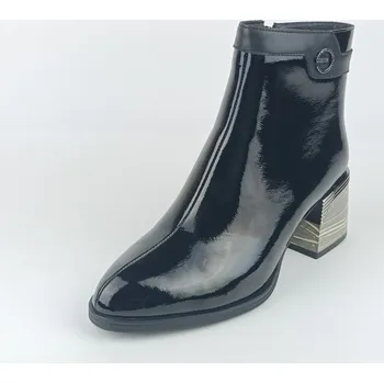 Dámská zimní obuv Dámské kotníkové boty na podpatku Ladies AZLW2578 černé 37