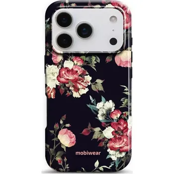 Pouzdro na mobilní telefon Odolný obal Mobiwear Elite Pro - Apple iPhone 17 Pro - ED11E Růže na černé (Odolné pouzdro, obal kryt Mobiwear Elite Pro - maximální ochrana mobilu Apple iPhone 17 Pro, zesílené hrany, přesné výřezy, pohodlné držení, odolná grafika, kvalitní materiály)