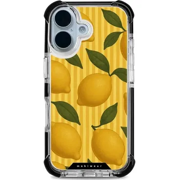 Pouzdro na mobilní telefon Odolný obal Mobiwear MagSafe Elite Bumper - Apple iPhone 17 - DP81D Citrony (Odolný kryt, pouzdro, obal Mobiwear Elite Bumper na mobil Apple iPhone 17 - DP81D Citrony, materiál Plast + TPU silikon + kov - zesílená ochrana telefonu, podpora MagSafe, krytí)