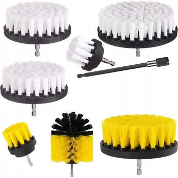 Čisticí prostředek na koerce a čalounění Kartáče na čištění čalounění a koberců – sada 8 ks na šroubovák