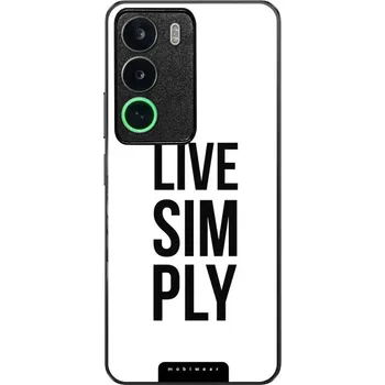 Pouzdro na mobilní telefon Lesklý kryt Mobiwear Glossy - Realme C71 - G070G Live simply (Prémiové lesklé pouzdro, obal, kryt Mobiwear Glossy na mobil Realme C71 - G070G Live simply, materiál Plast + TPU silikon - krytí po všech stranách, neošoupatelný potisk, tenké provedení, možno