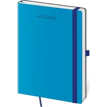 Diář Helma - Flexies - týdenní diář 2026, modrý, A5, 14,5 × 20,5 cm
