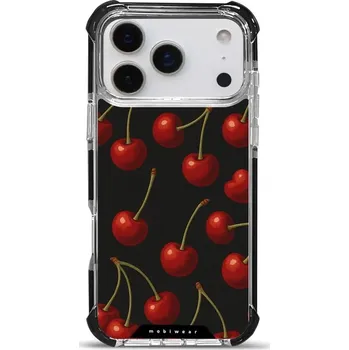 Pouzdro na mobilní telefon Odolný obal Mobiwear MagSafe Elite Bumper - Apple iPhone 17 Pro Max - DP83D Třešně (Odolný kryt, pouzdro, obal Mobiwear Elite Bumper na mobil Apple iPhone 17 Pro Max - DP83D Třešně, materiál Plast + TPU silikon + kov - zesílená ochrana telefonu, podpora)