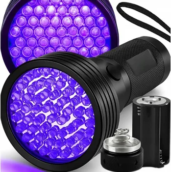 Svítilna UV SVÍTILNA DETEKTOR BANKOVEK ULTRAFIALOVÁ 51 LED UV LAMPA 2 V 1