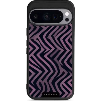 Pouzdro na mobilní telefon Lesklý kryt Mobiwear Glossy - Google Pixel 9 - GA55G Fialové klikyháky (Prémiové lesklé pouzdro, obal, kryt Mobiwear Glossy na mobil Google Pixel 9 - GA55G Fialové klikyháky, materiál Plast + TPU silikon - krytí po všech stranách, neošoupatelný potisk,)