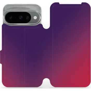Pouzdro na mobilní telefon Flipové pouzdro Mobiwear - Google Pixel 10 - VP67S Fialový a růžový odstín (Knížkové flip pouzdro, obal, kryt na mobil Google Pixel 10 - VP67S Fialový a růžový odstín, materiál Umělá kůže + TPU - ochrana 360°, stojánek, silikonová vanička, magnetické)