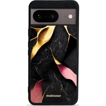 Lesklý kryt Mobiwear Glossy - Google Pixel 8 - G021G Černý a zlatavý mramor (Prémiové lesklé pouzdro, obal, kryt Mobiwear Glossy na mobil Google Pixel 8 - G021G Černý a zlatavý mramor, materiál Plast + TPU silikon - krytí po všech stranách, neošoupatelný)