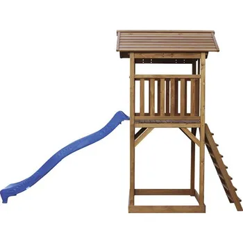 Dětské hřiště Herní věž axi Beach Tower modrá skluzavka dřevo modro-hnědá
