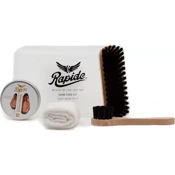 Přípravek pro údržbu obuvi Rapide Shoe polish kit Black
