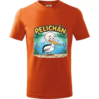 Pelichán - Tričko dětské bavlněné - 146 cm/10 let ( Oranžová )