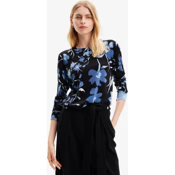 Dámský svetr Dámský svetr DESIGUAL DESIGUAL černá | modrá | světle modrá 2656467