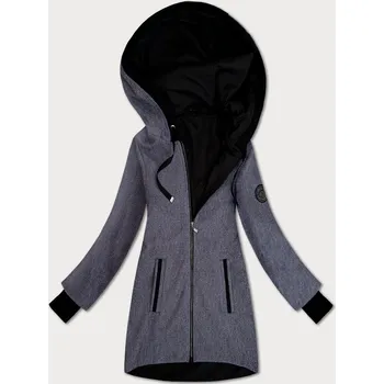 Tenká tmavě modrá pruhovaná dámská bunda s podšívkou S'West (B8541-26) odstíny modré L (40)