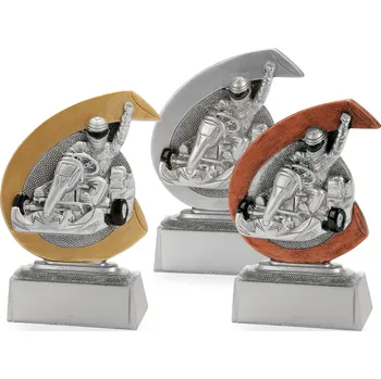 Plaketa se symbolem motorismu, výška 10 cm, vícebarevná