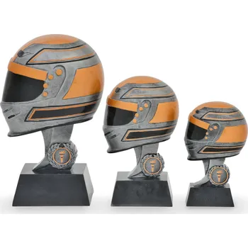 Trofej se symbolem motorismu, luxusní, výška 18 cm, vícebarevná