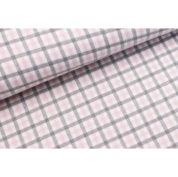 smetanová kostýmovka šedo lososová kostka