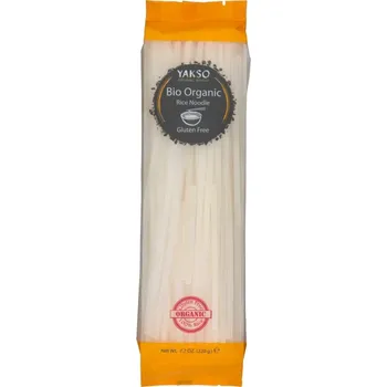 YAKSO Bio Bílé rýžové nudle 220g bezlepkové, pro autentické asijské pokrmy