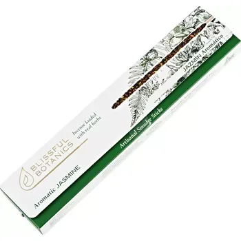 Čajovna Tulasi Blissful Botanics Jasmine indické vonné tyčinky 8 ks